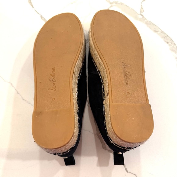 Sam Edelman Womens Black Suede Espadrille Slip On Platform Flats Size 9 - Picture 7 of 8
